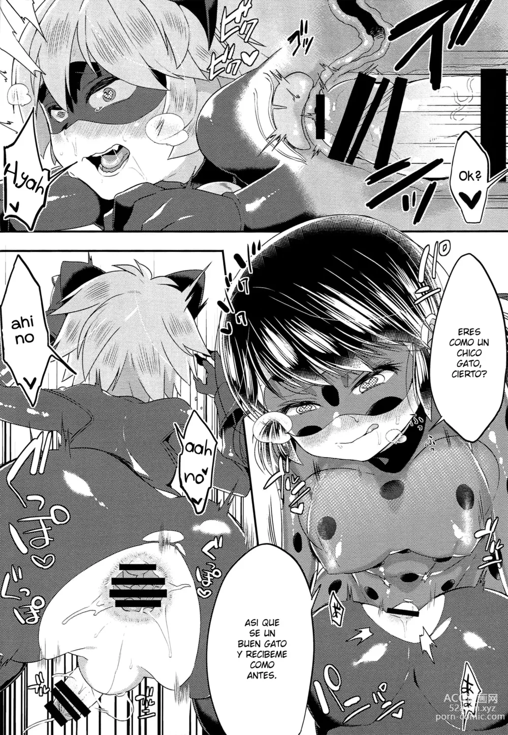 Page 19 of doujinshi Teki no Shoi de Futanari ni Sareta Ladybug ga Cat Noir no Shojo o Ubacchau Hon