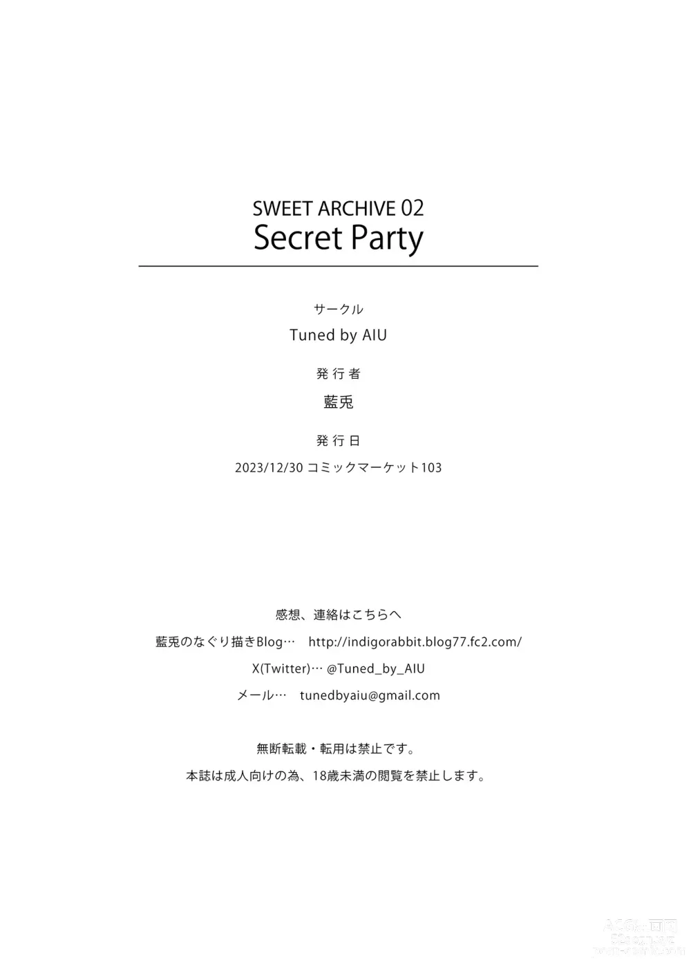Page 22 of doujinshi Secret Party