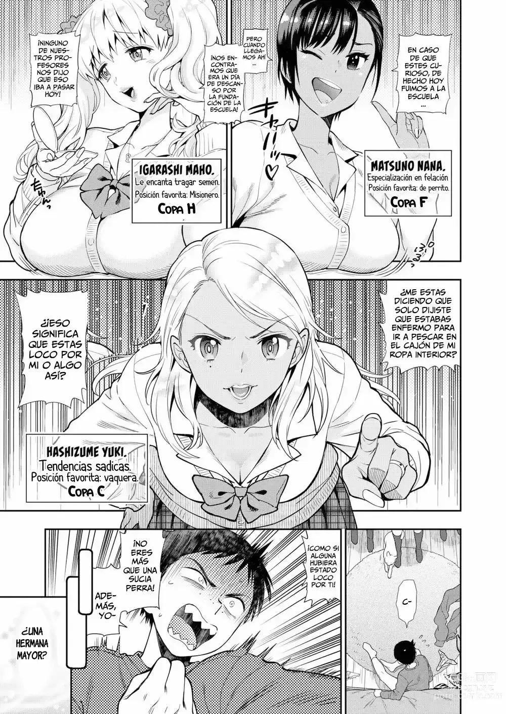 Page 3 of manga Hermano menor virgen y 3 Gyarus- Ch. 01-05