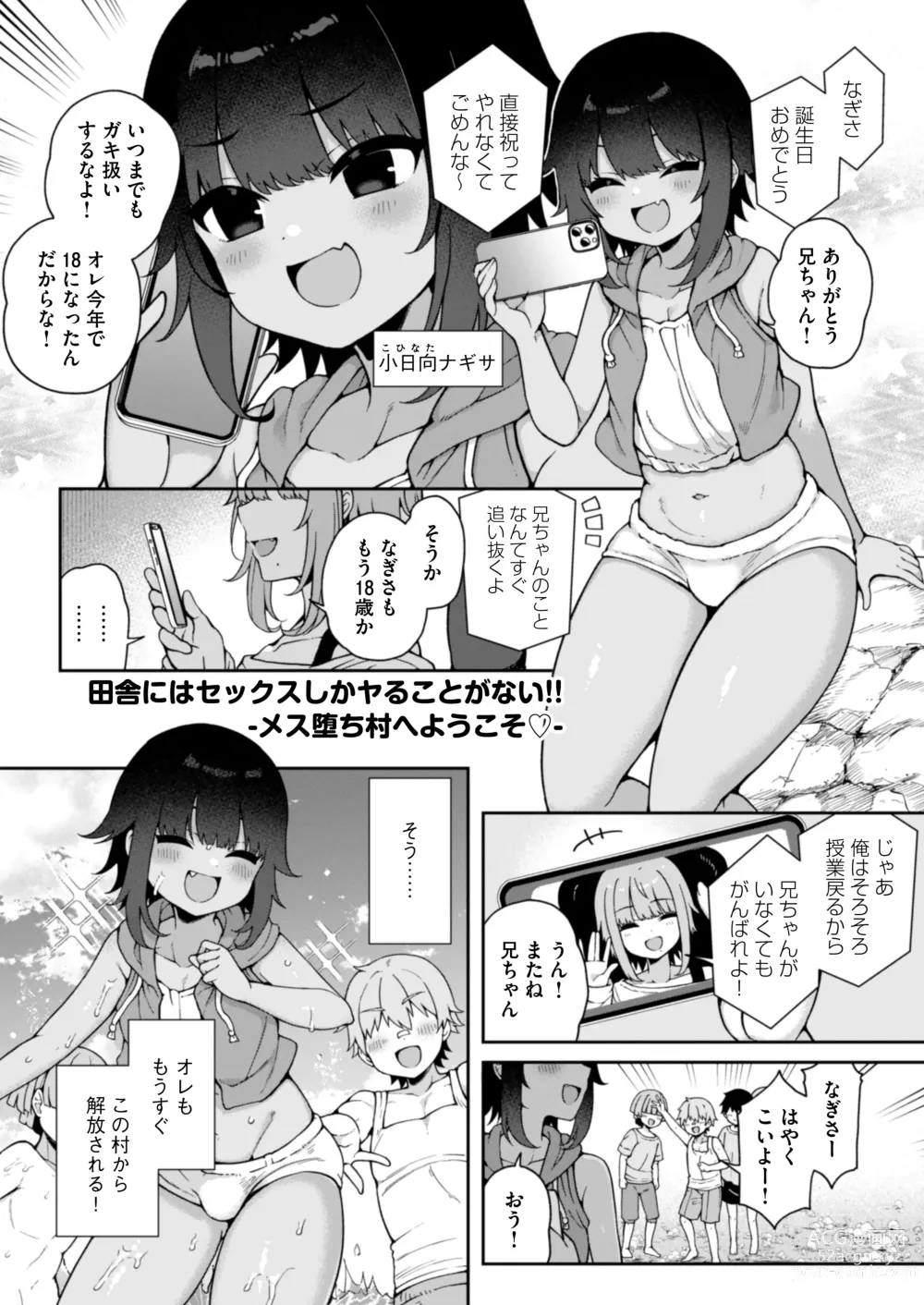 Page 3 of doujinshi Mesu Ochi Mura e Youkoso ~Seishori Gakari ni Erabareta Otokonoko-tachi~