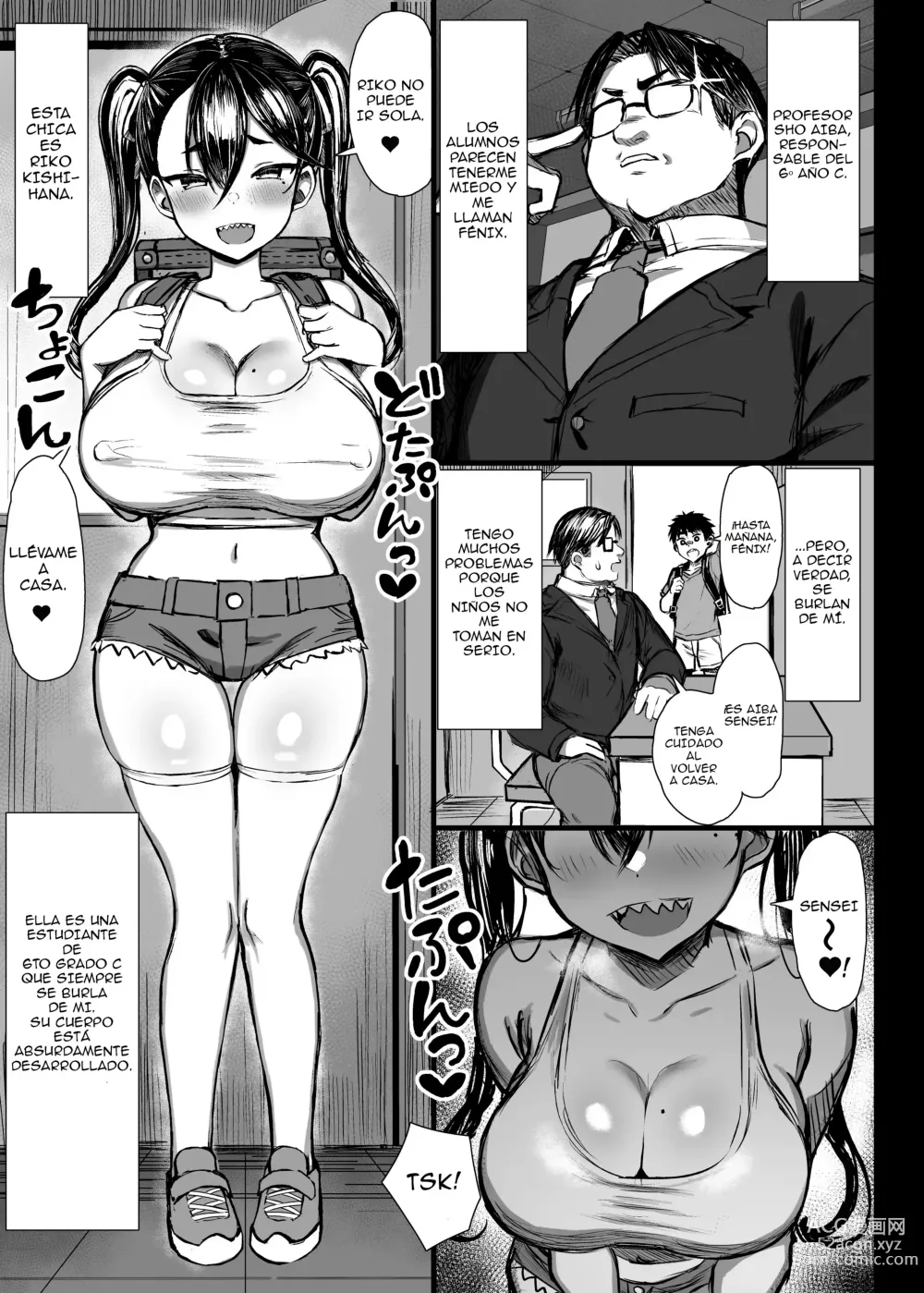 Page 1 of doujinshi Manyuu Mesugaki o Wakaraseru!