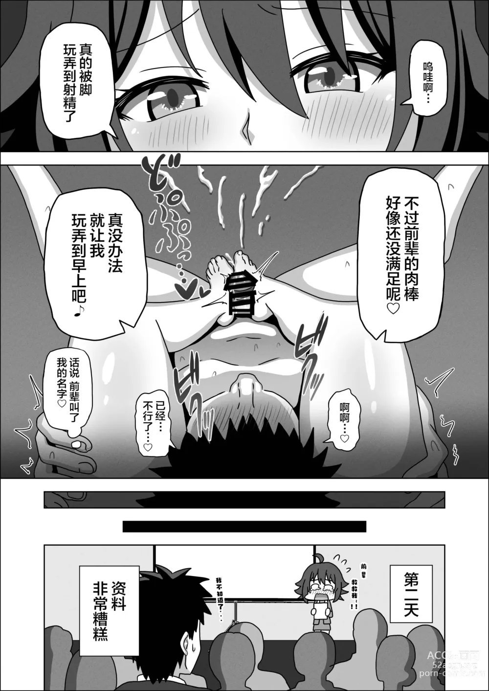 Page 17 of doujinshi Kouhai no Ashi de Gachi Boki Shite Hazukashikunainsu ka? Wara