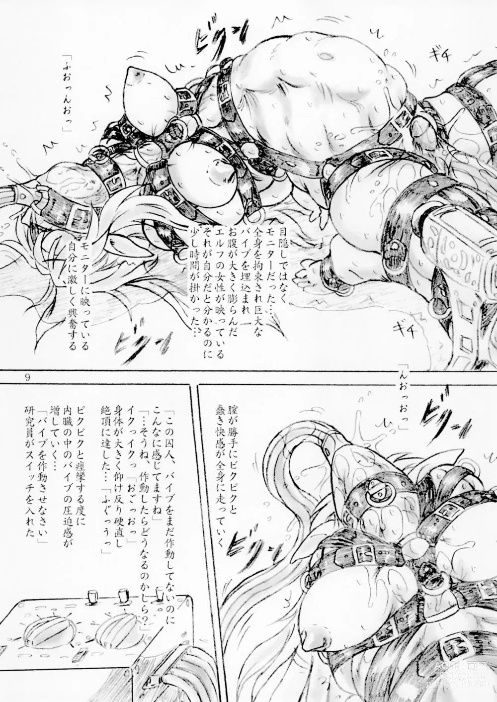 Page 9 of doujinshi Tensei Shitara Shuujin datta Zecchou Goumon Kenkyuujo