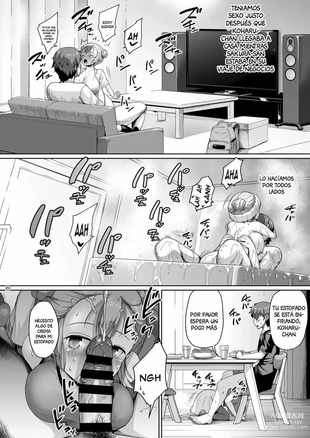 Page 19 of doujinshi Kyonyuu no Oyako ni Osewa ni Nattemasu 1-4