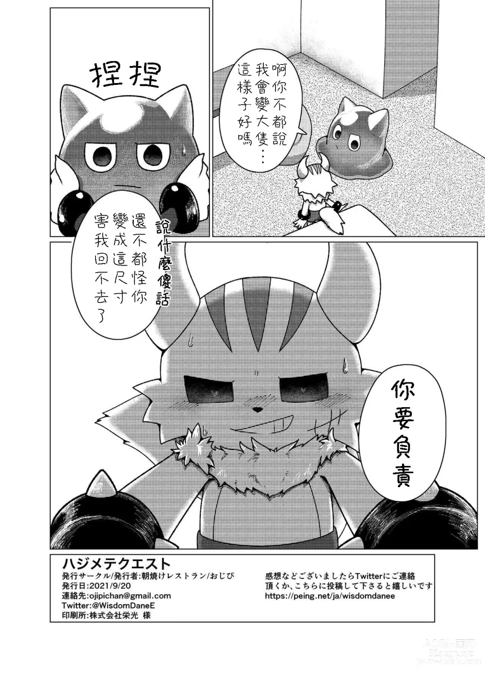 Page 21 of doujinshi Hajimete Quest