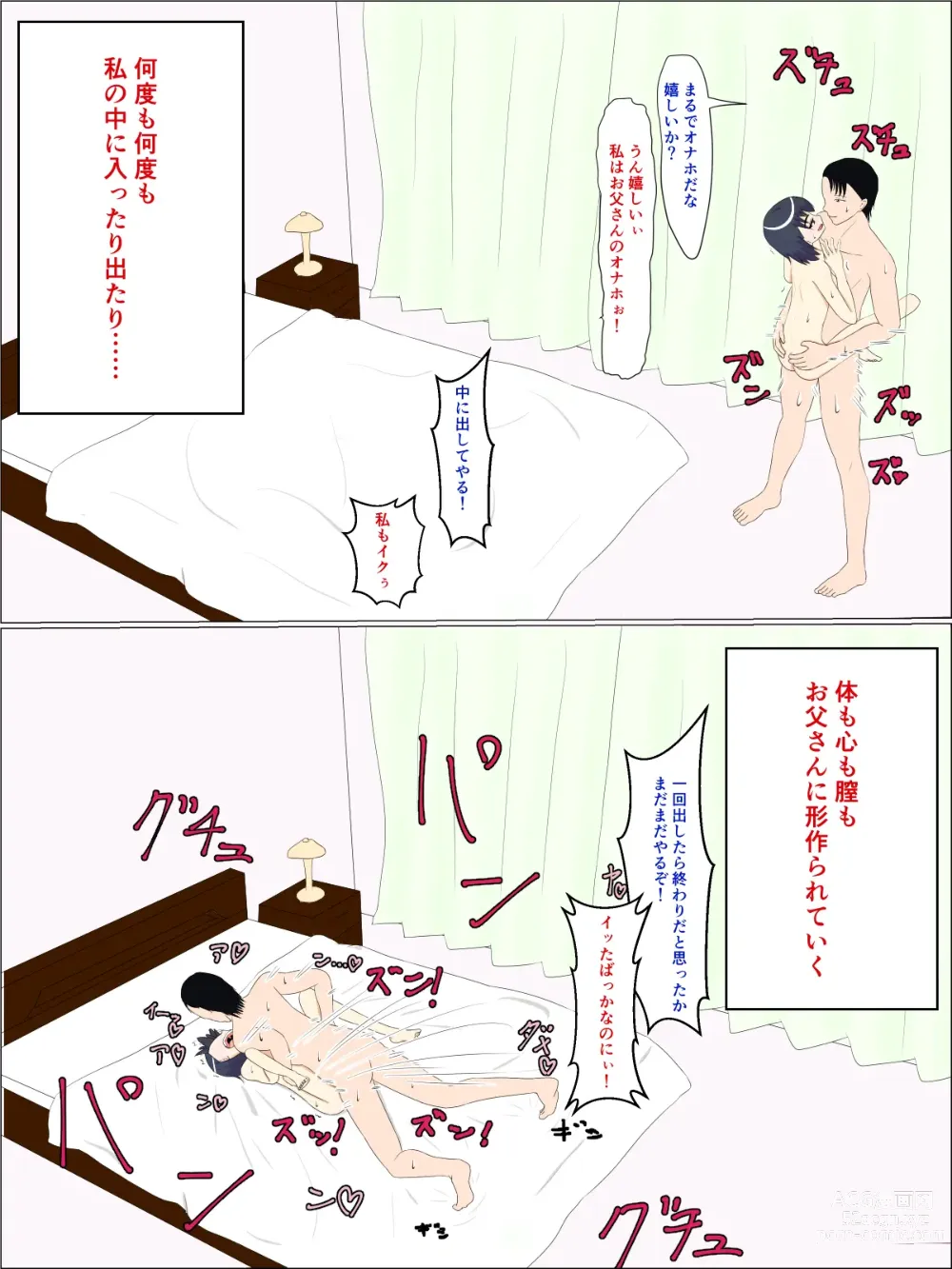 Page 48 of doujinshi Chichi no I no mama, Musume no Hitohada