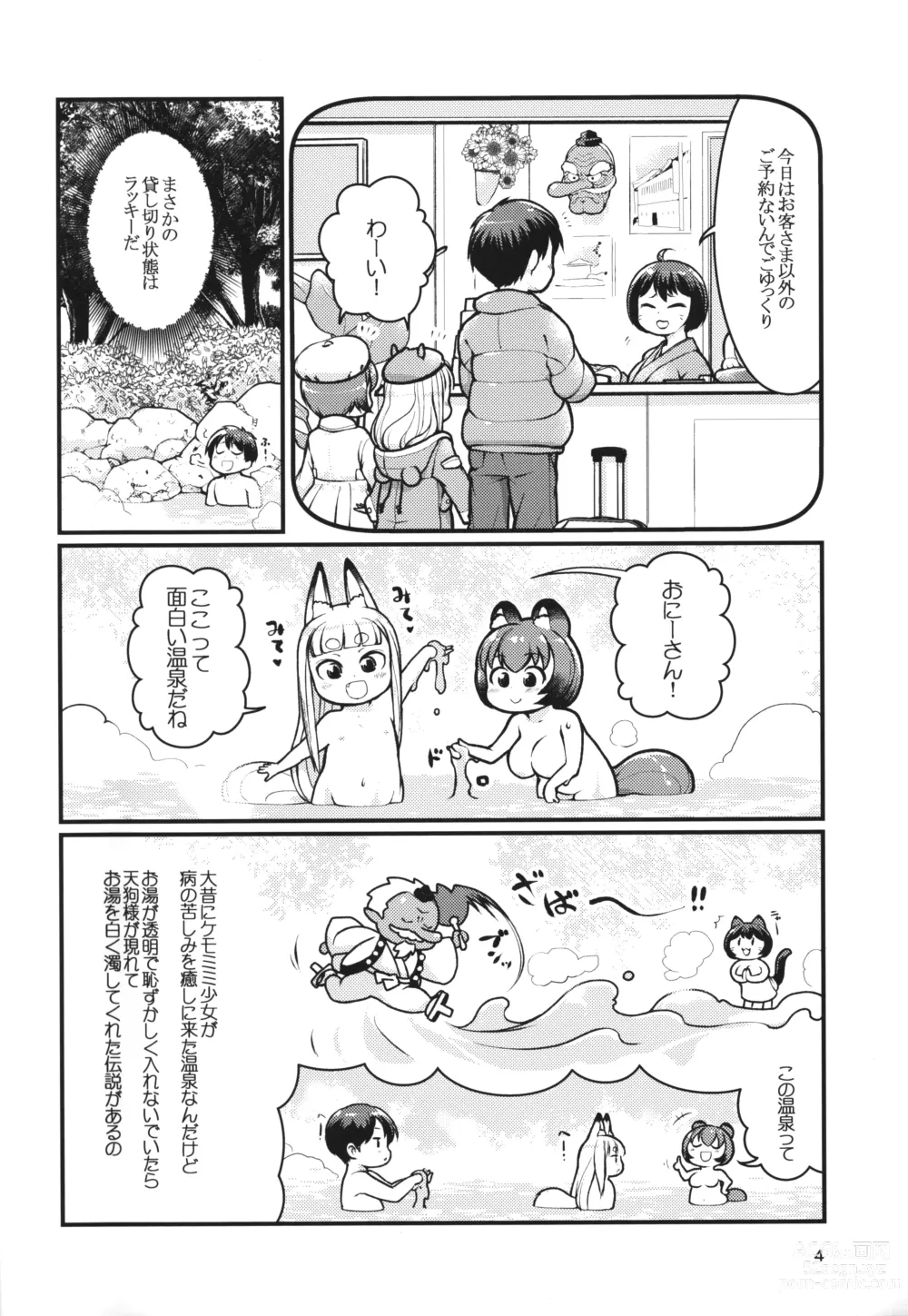 Page 3 of doujinshi Kemomimi Onsen e Youkoso
