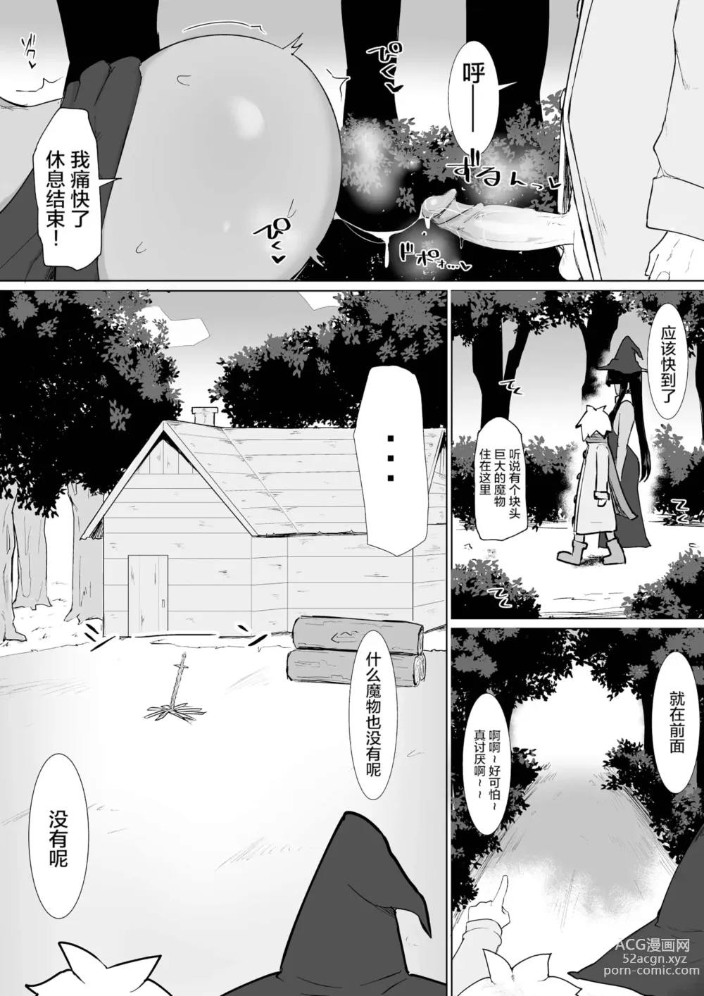 Page 27 of doujinshi パーティに雇った魔法使いに無責任種付けする話 1-3