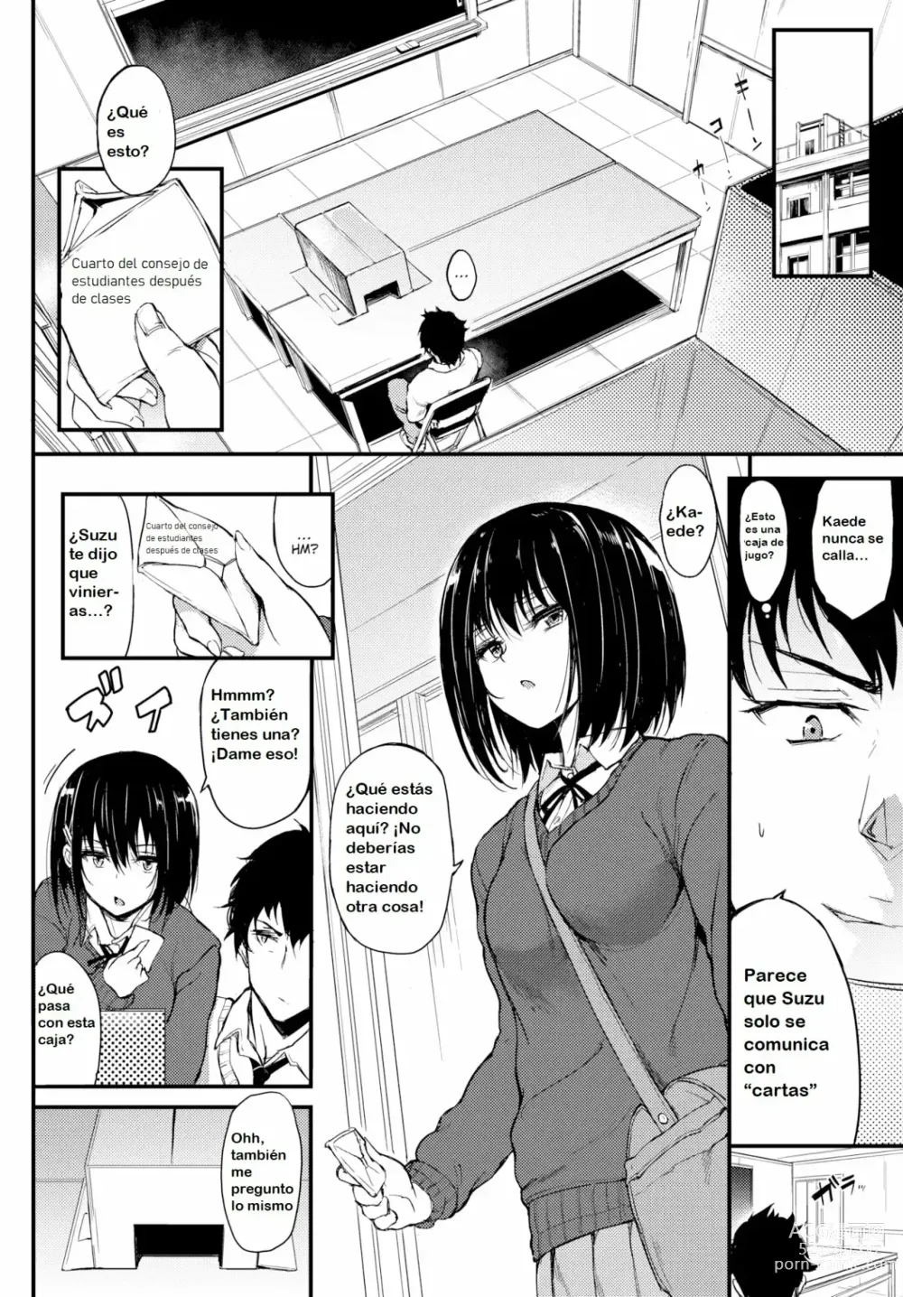 Page 3 of doujinshi Kaede & Suzu 1-7, Spanish.