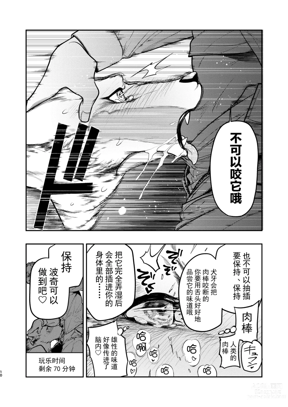 Page 9 of doujinshi Ookami Juujin, Ningen Fuuzoku e Iku