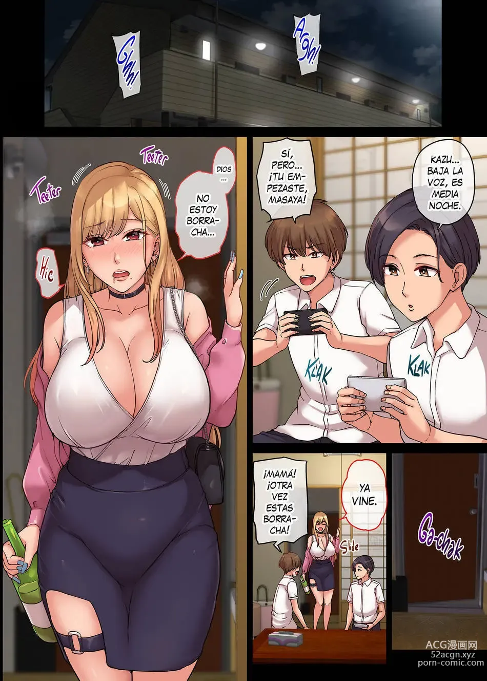 Page 3 of doujinshi I Met My Friends Gyaru Mom in a Soapland