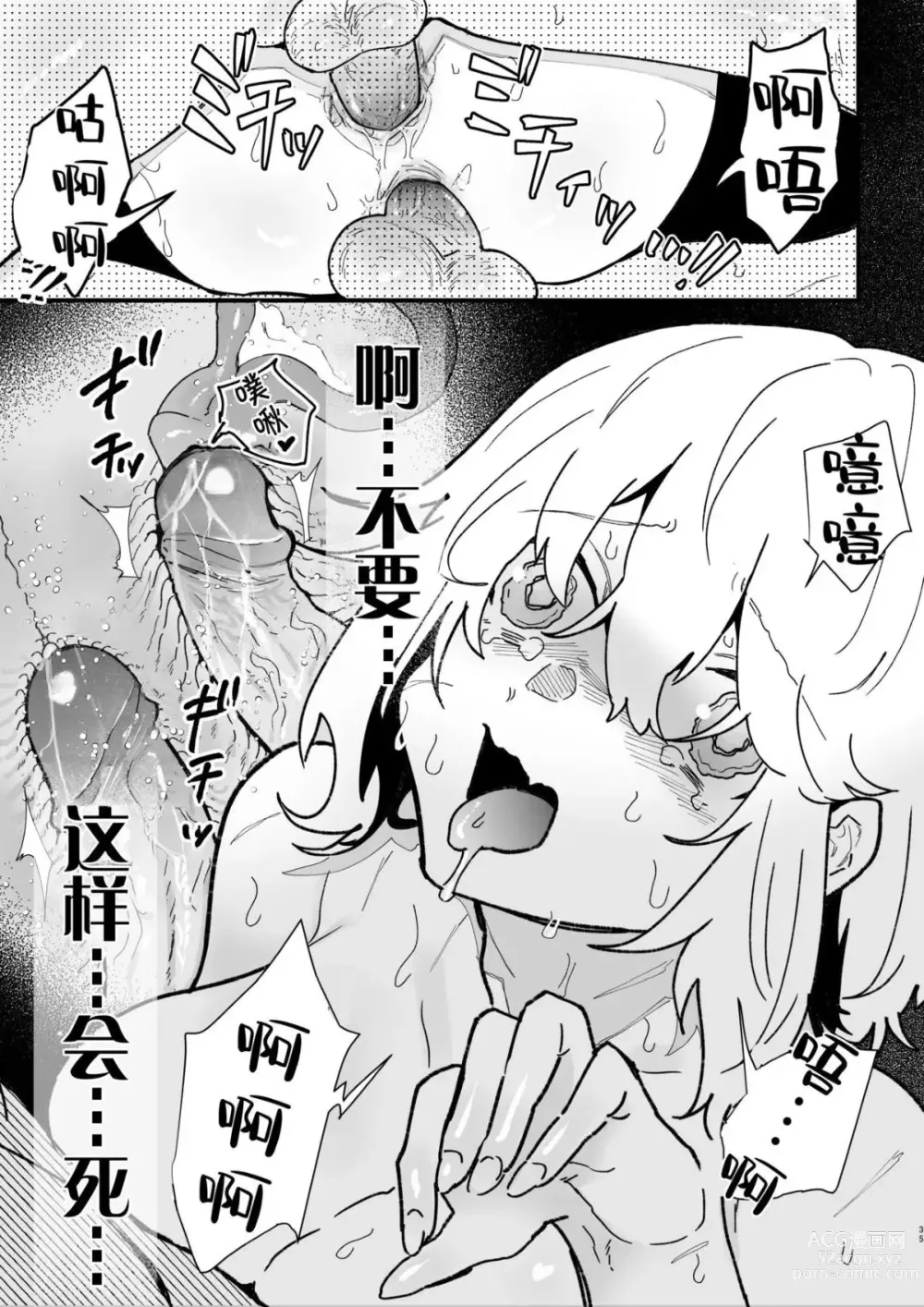 Page 34 of doujinshi Onna kishi noruche no junan (decensored)