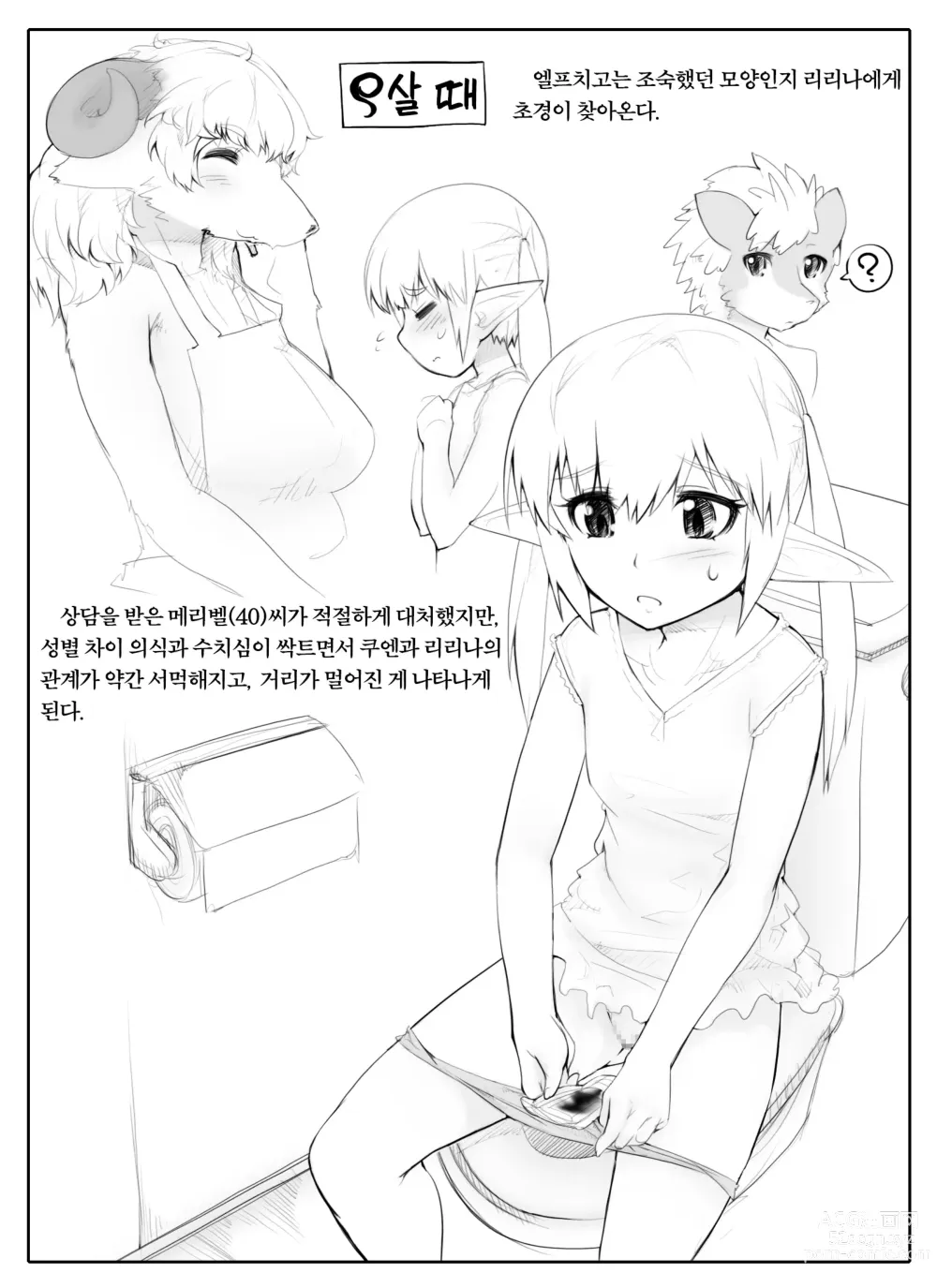 Page 12 of doujinshi 리자드맨 쇼타와 로리 엘프의 성장기록