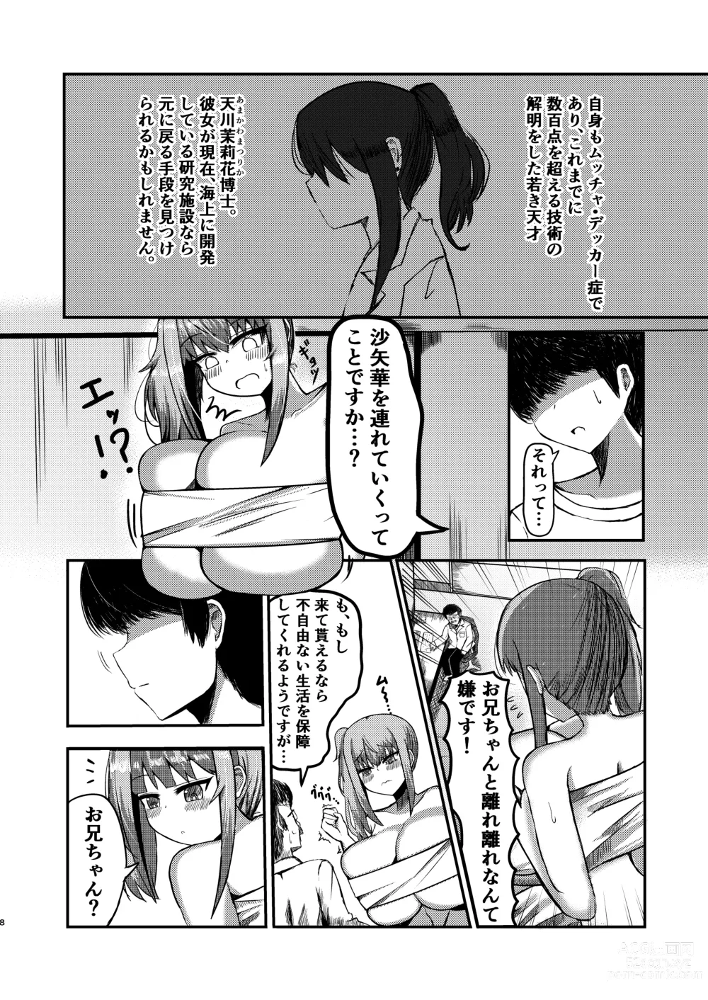 Page 7 of doujinshi dekai mo ! biru yori ōkī imōto ga machi no shihaisha ni naru hanashi