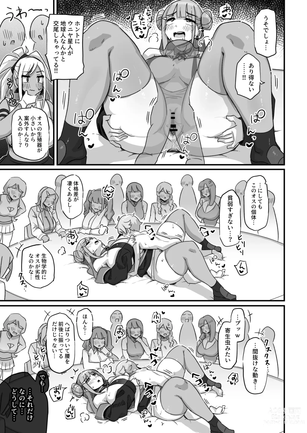 Page 34 of doujinshi Kyou no Jugyou wa, Chikyuujin no Hanshoku Katsudou no Kansatsu desu. - Todays lesson is observation of the breeding activities of earthlings.