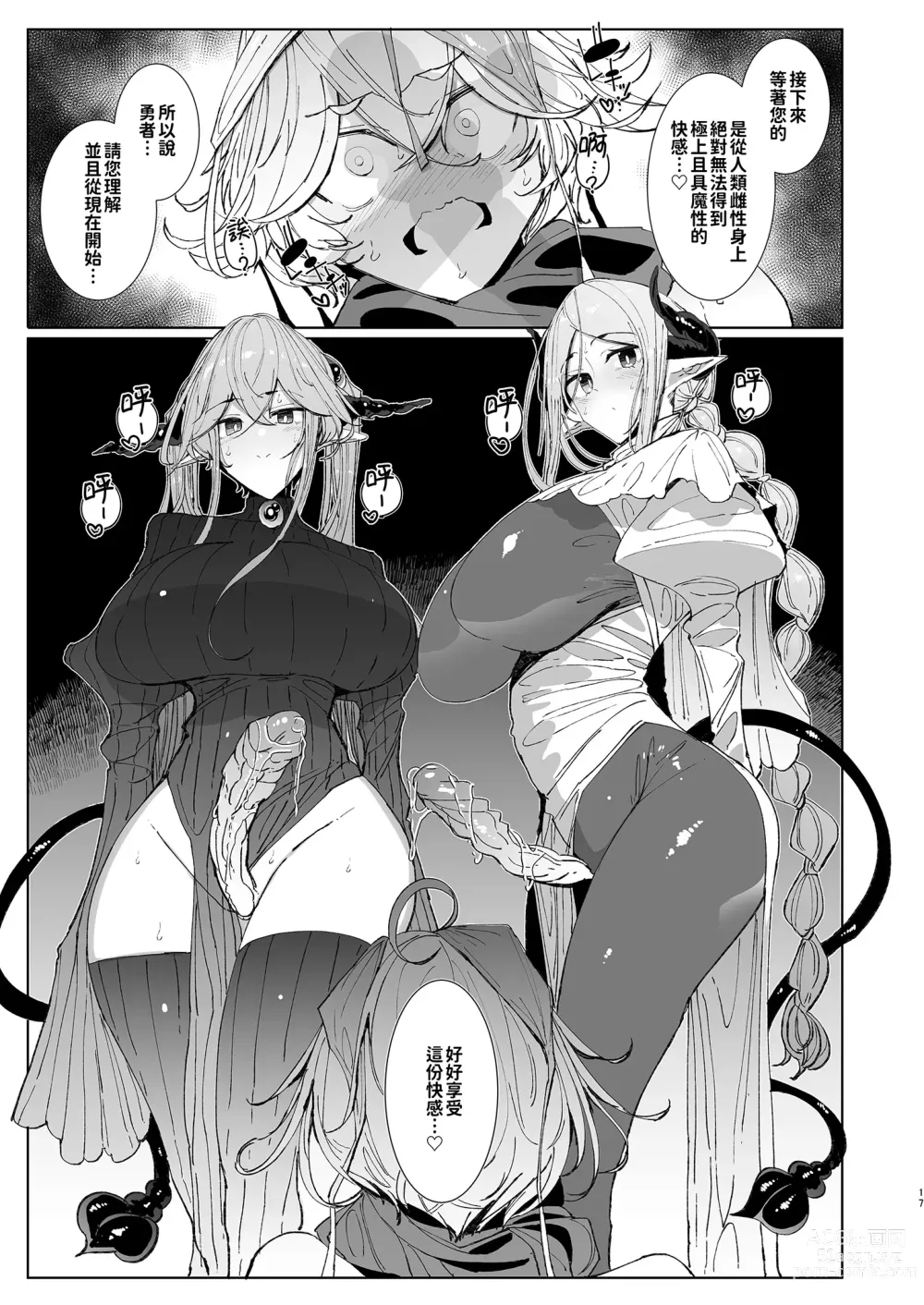 Page 17 of doujinshi 勇者和兩位扶她淫魔在討伐魔王後肯定要做那件事吧! (decensored)