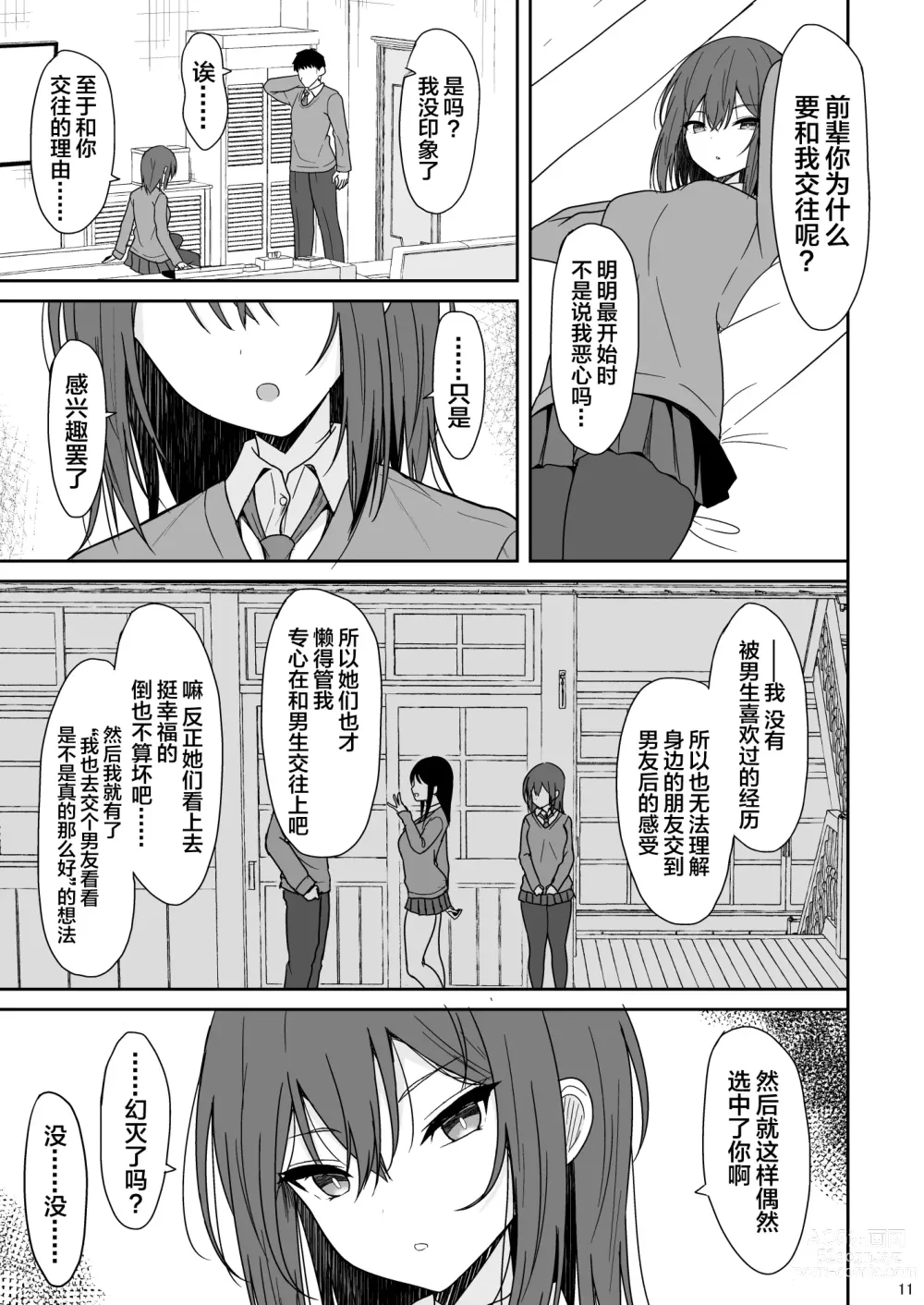 Page 10 of doujinshi Tsumetai Senpai ga Mukyoka Nakadashi Sareru made