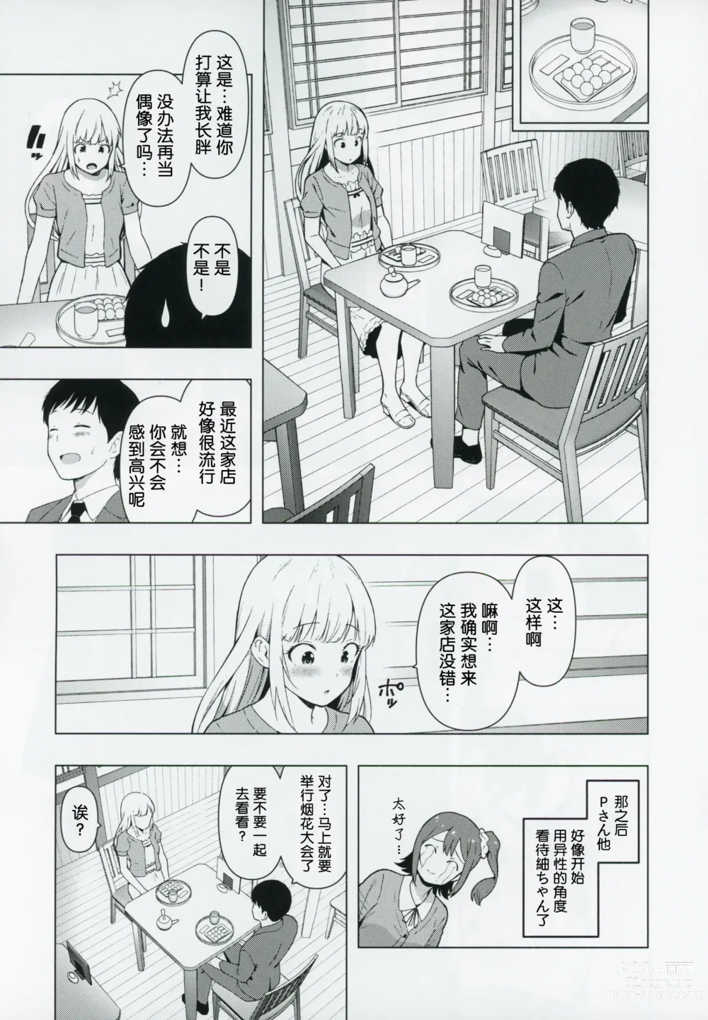 Page 14 of doujinshi Moshimo Tantou Idol Shiraishi tsumugi to Tsukiattara