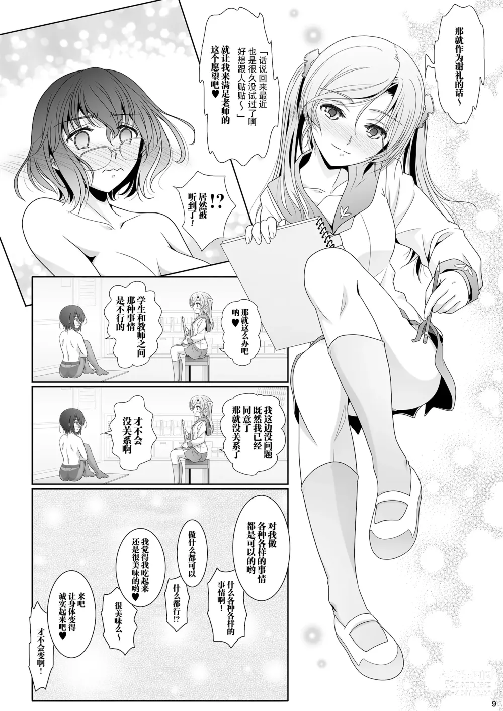 Page 9 of doujinshi 少女描绘 和香实老师和蕾欧娜的S速写