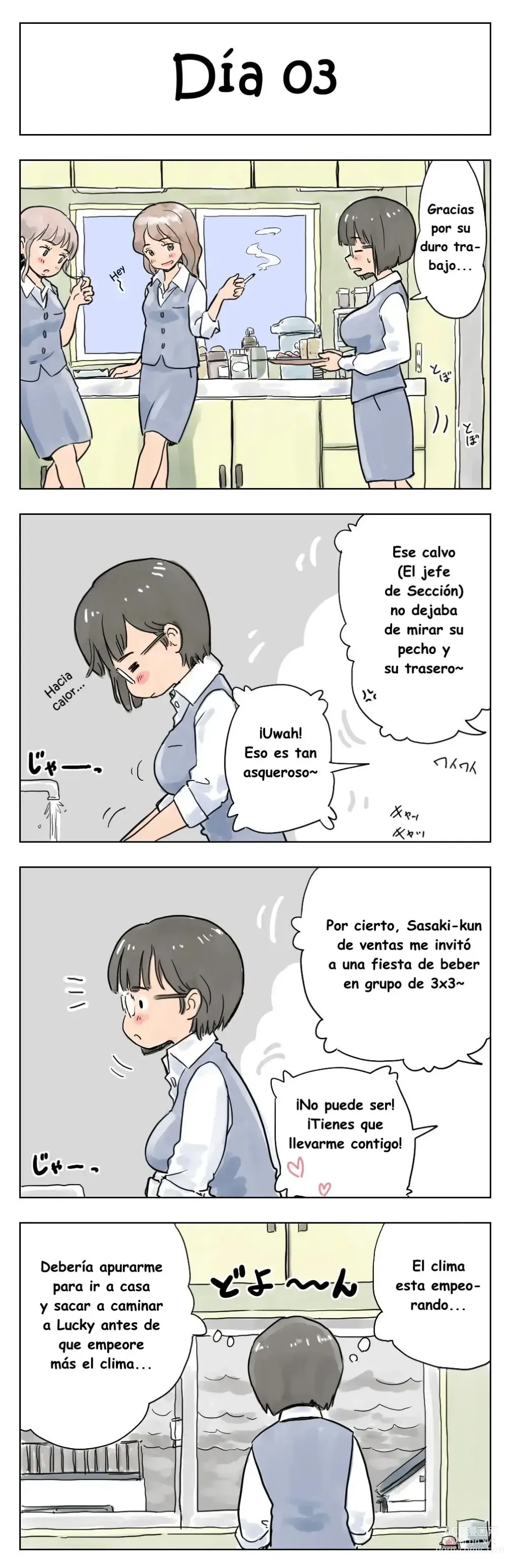 Page 5 of doujinshi 100-nichigo ni Aiken to Sex suru Jimi Kyonyuu Megane-chan