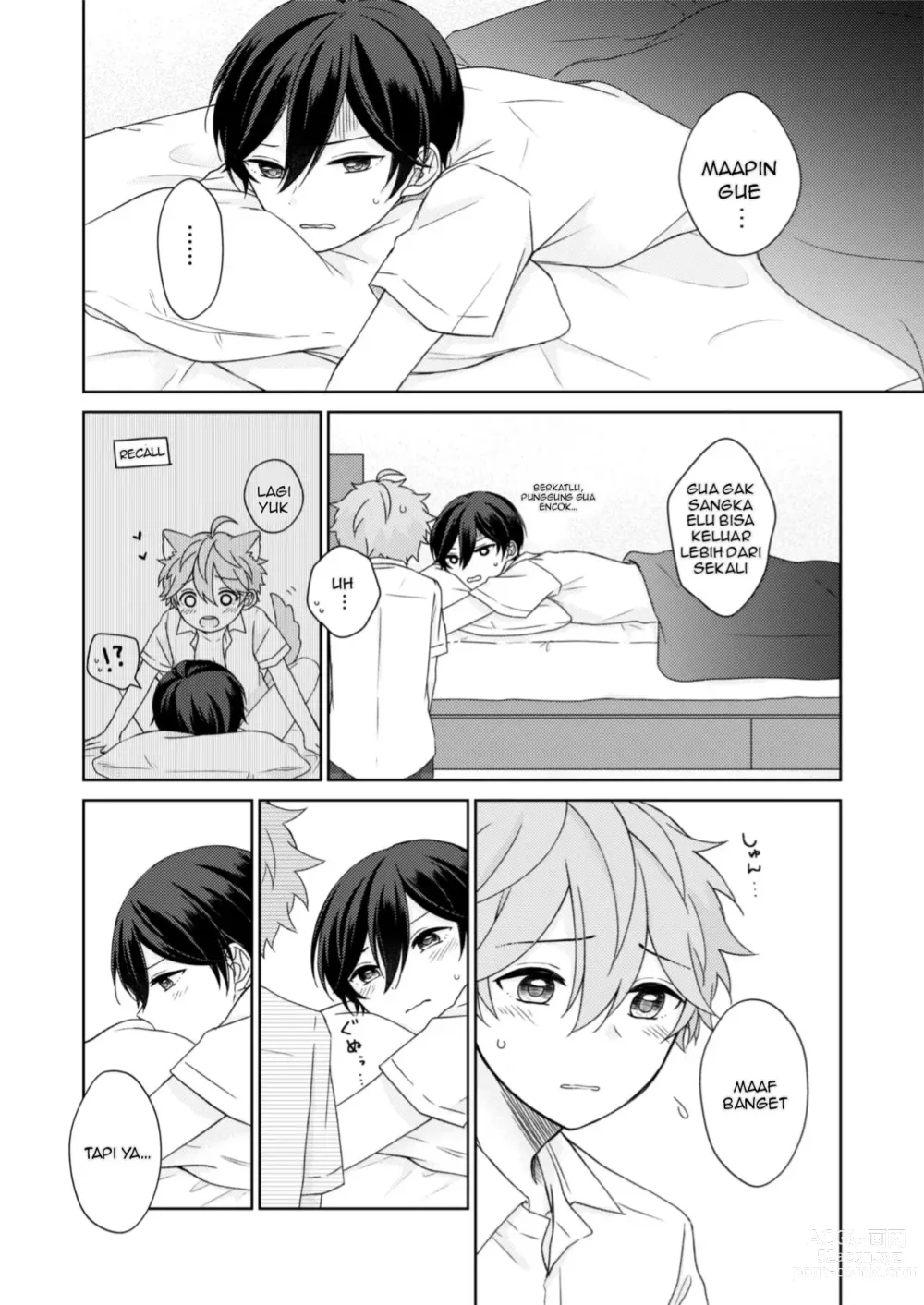 Page 25 of doujinshi [Negiponzu (Okaki) Akaneiro Memory (Ensemble Stars!) [Indonesian] [Digital]