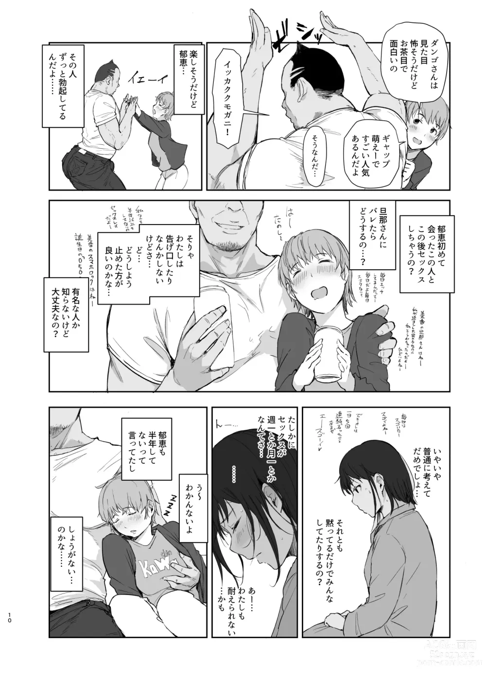 Page 9 of doujinshi Hitodzuma futari NTR no tabi