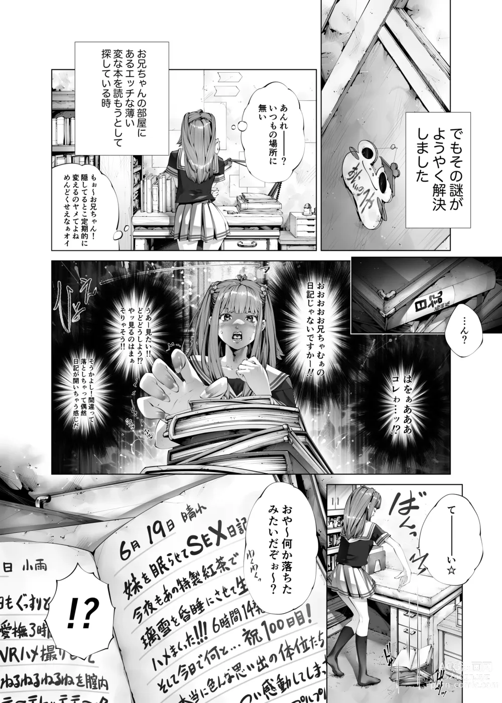 Page 4 of doujinshi Konsui Imouto Chitsunai Oshikko Choukyou Nikki