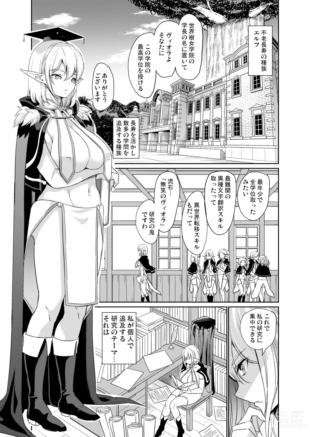 Page 2 of doujinshi Seiteki Koukishin ~Inkyaerufu wa Manko de Ikitai~