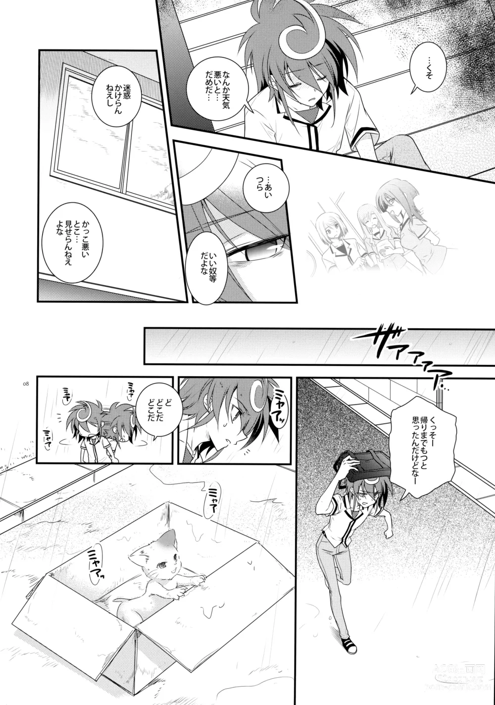Page 7 of doujinshi Nure Hane no Tengai to Mayoi Neko