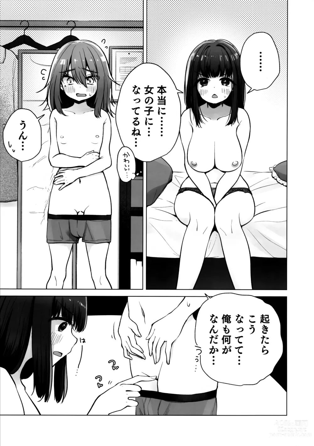 Page 10 of doujinshi TS Ore. Kanojo ni Ta~ppuri Aisareru Hanashi