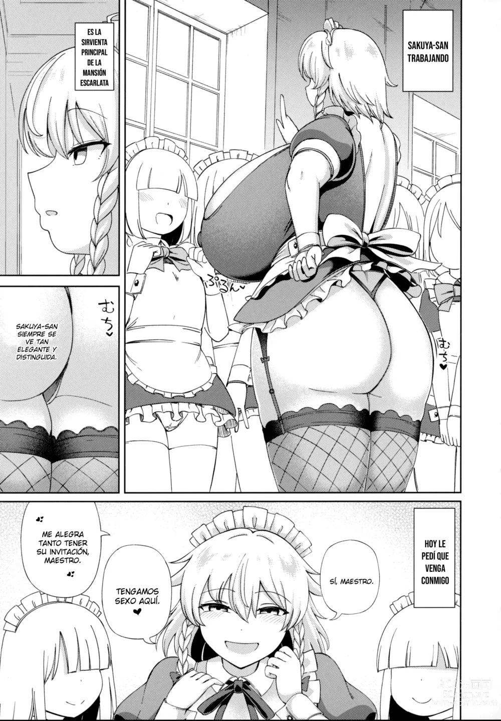 Page 6 of doujinshi Izayoi Sakuya wa Amayaka Shitai