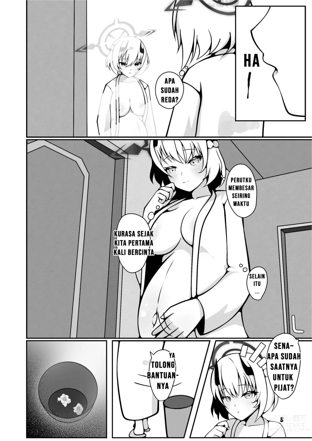 Page 8 of doujinshi Sena ga sensei ni bunben kaijo shite morau hon