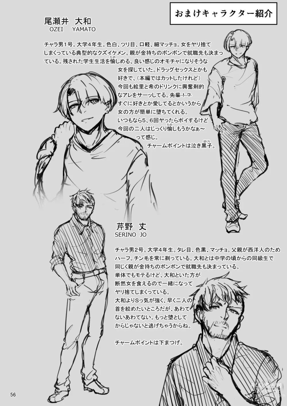 Page 55 of doujinshi Eri to Nozomi no Joujiroku 1