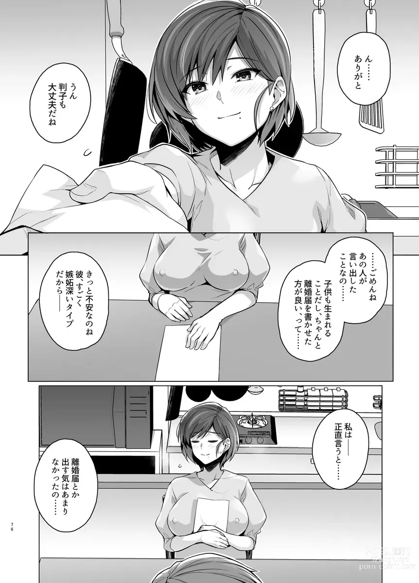 Page 78 of doujinshi Tsuma ga, Tanin no Mesu ni naru made -Short Cut Kyonyuu Tsuma Sasaki Misaki Hen-