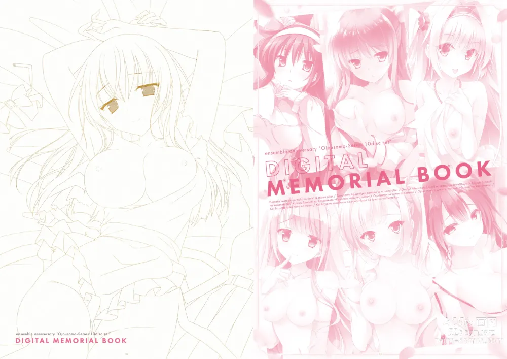 Page 2 of manga ensemble anniversary Ojousama-Series 10disc set DIGITAL MEMORIAL BOOK