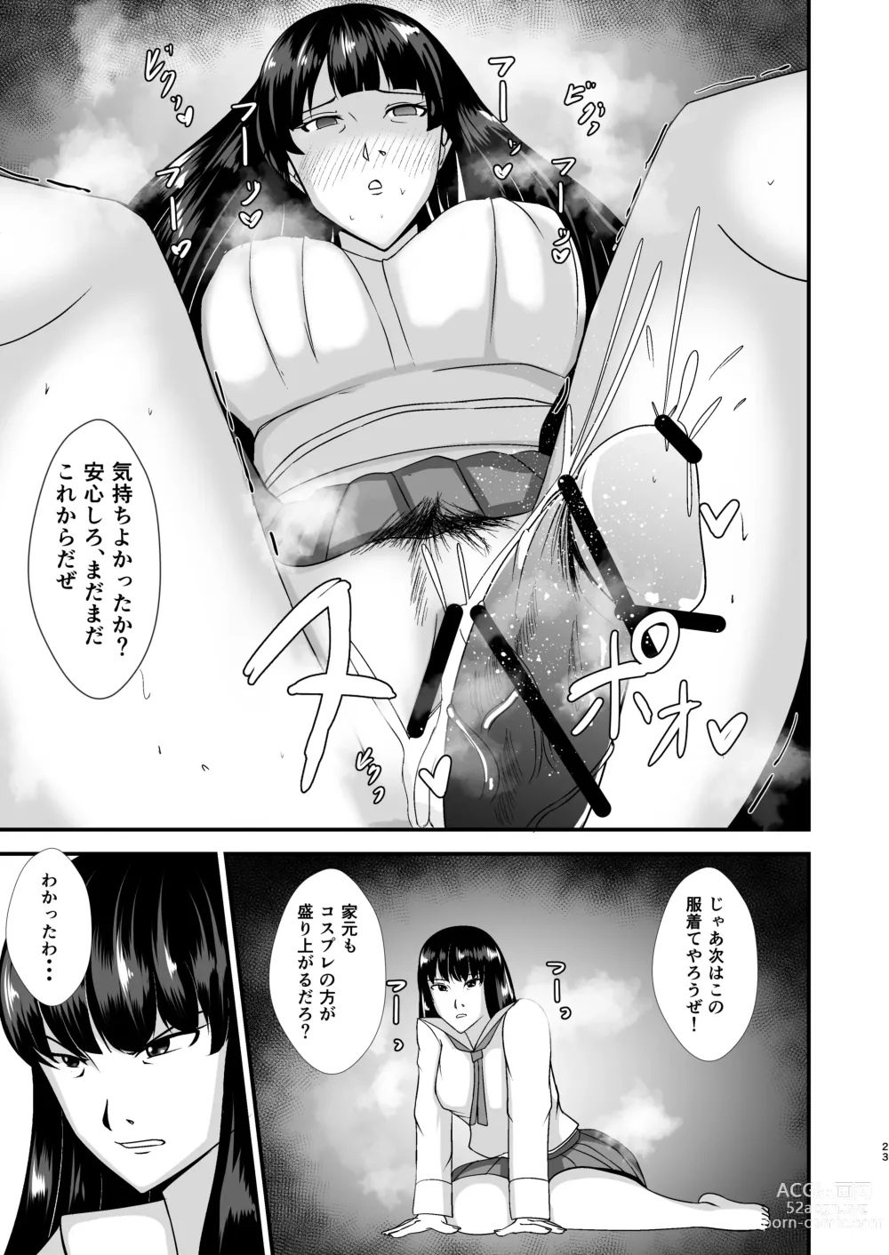 Page 23 of doujinshi Ochiteiku Iemoto ~Genkai Cosplay Hen~