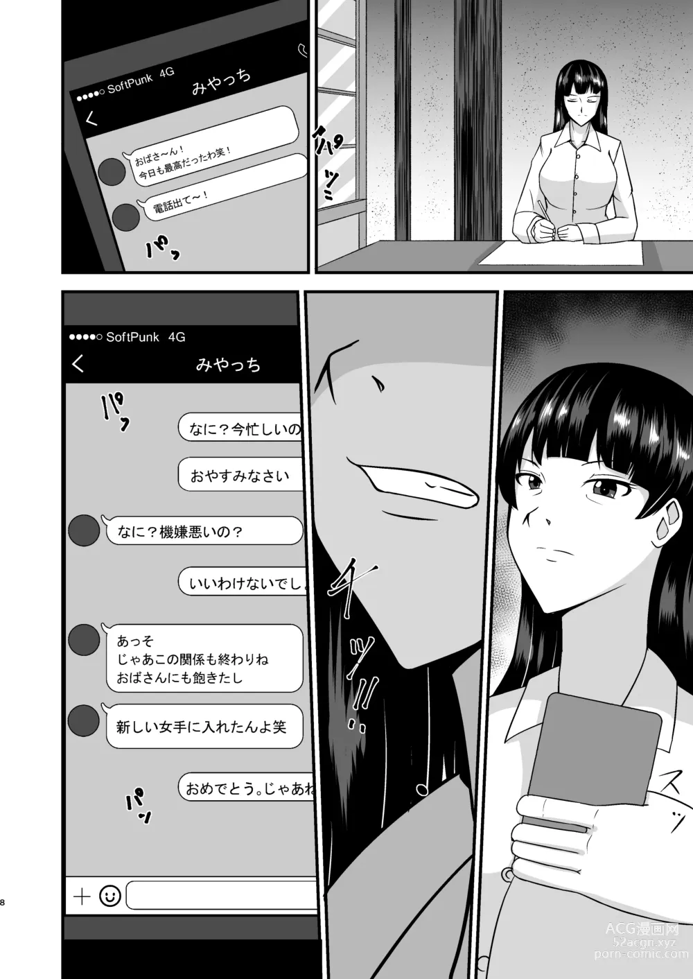 Page 8 of doujinshi Ochiteiku Iemoto ~Genkai Cosplay Hen~