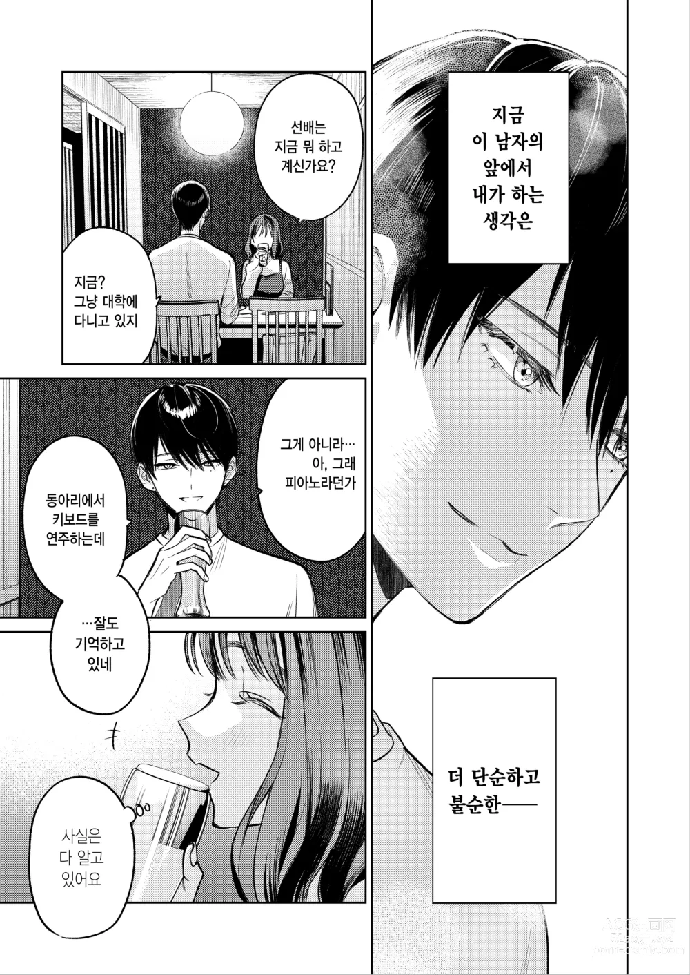 Page 17 of doujinshi 선배, 그런 거 몰라요 ~반주하던 그의 손이 지금, 제 질 안쪽을 휘젓고 있습니다~