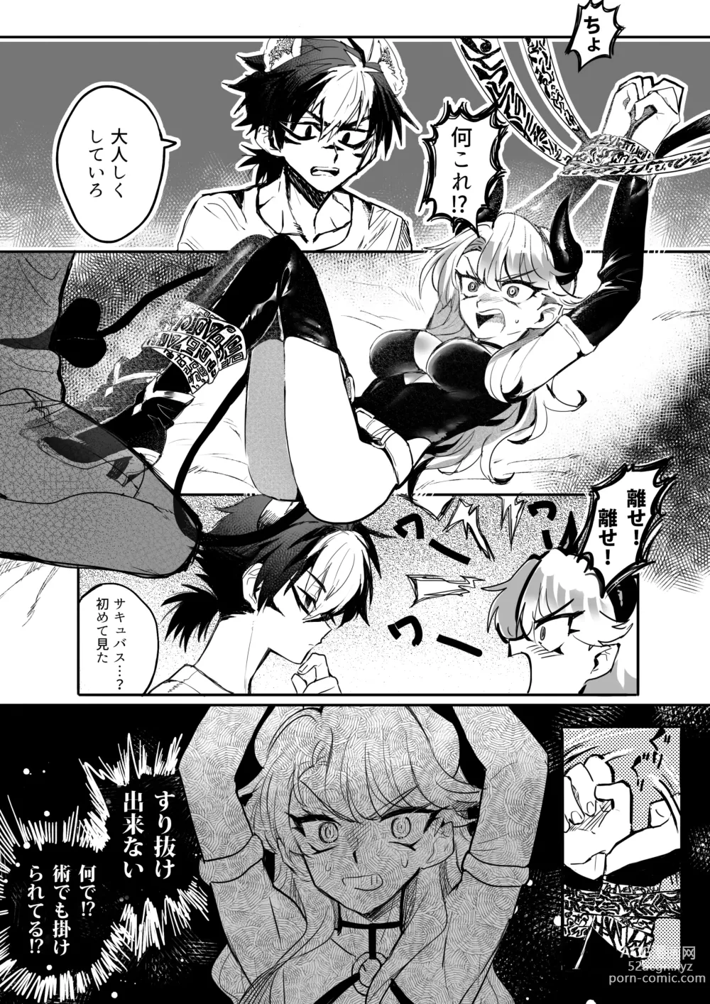 Page 23 of doujinshi ♀Hyena no Reibaishi ni Tsukamatta Succubus