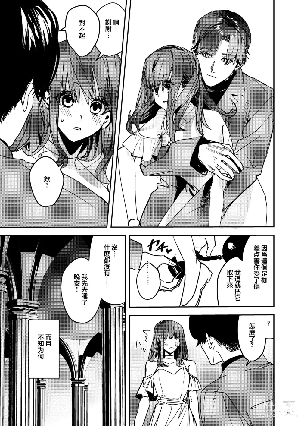 Page 37 of doujinshi Yandere Kyuuketsuki no Shuuchaku Ai Kankin x Keiyaku Sex