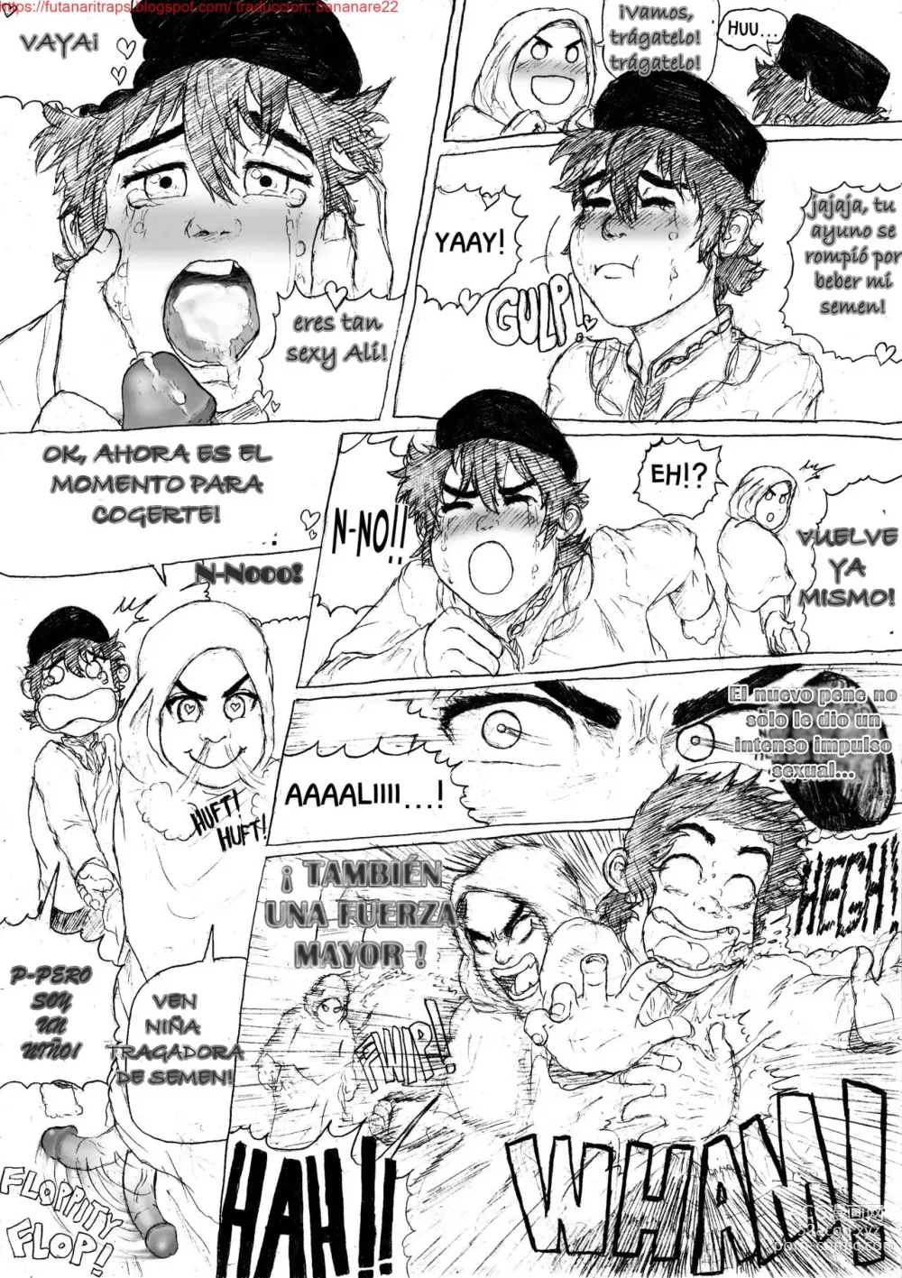 Page 8 of doujinshi Kartun Islami: Sebuah hentai futanari pegging