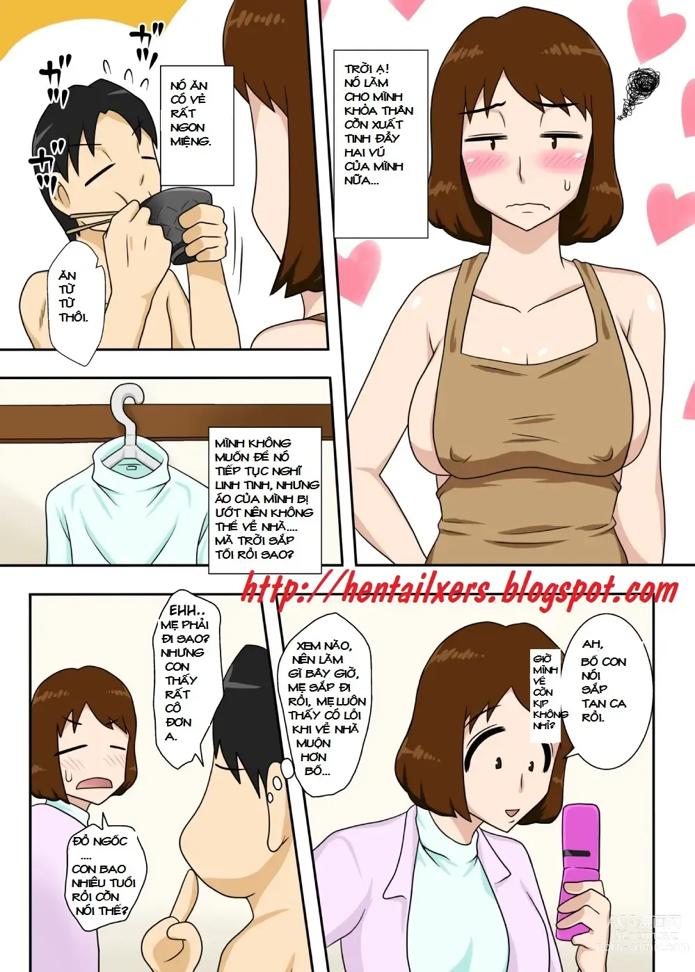 Page 19 of doujinshi For This Reason, While Naked, I Tried To Ask My Mom