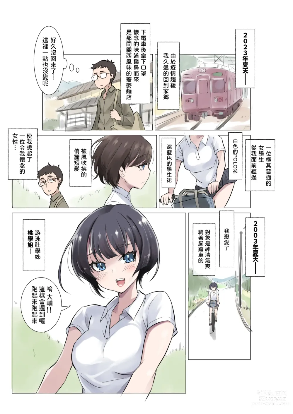 Page 3 of doujinshi School Mizugi to Polo Shirt o Kita... Omoide no Senpai