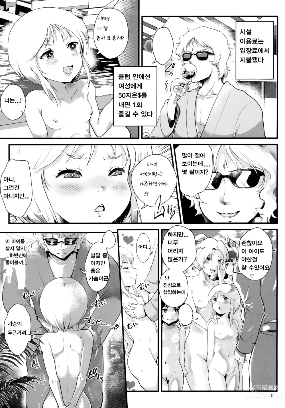 Page 4 of doujinshi Uchuu Seiki Enkou Shoujo ~All Star Kokyu Sauna Club Hen~