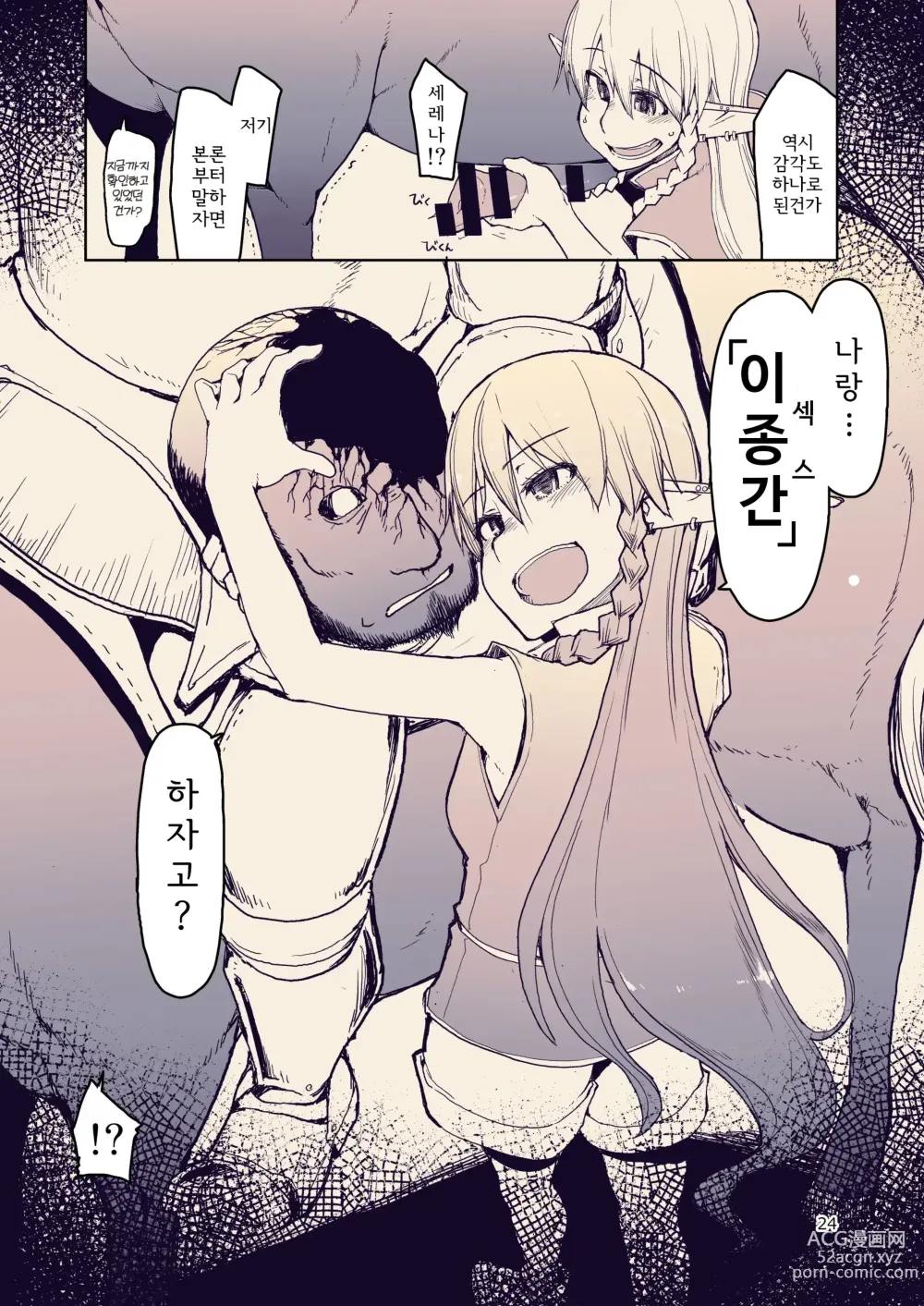 Page 26 of doujinshi 호색한 엘프의 이종간일지 10