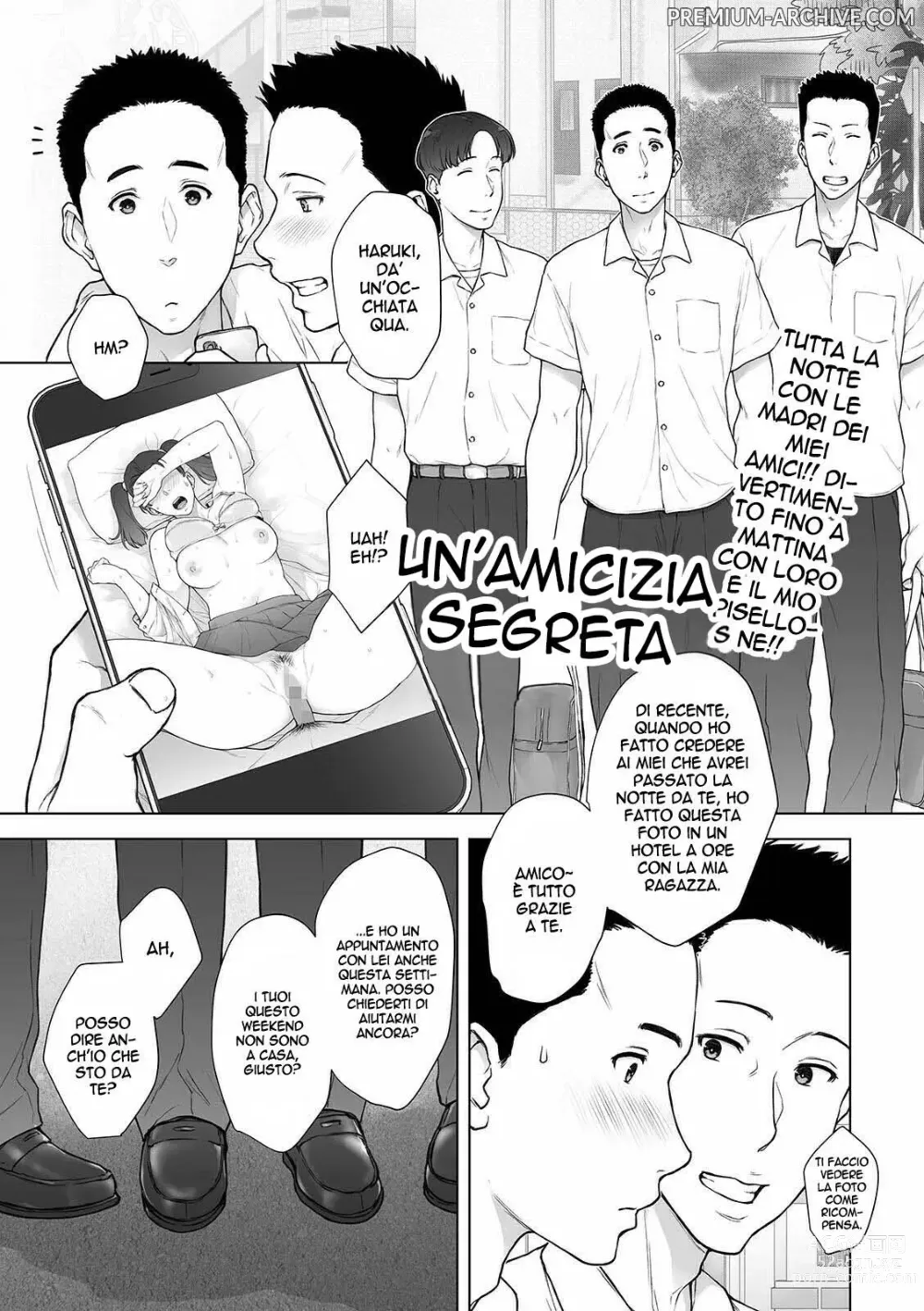 Page 1 of manga Un' Amicizia Segreta