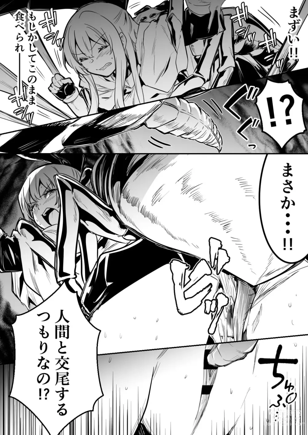 Page 3 of doujinshi Kumo-gata no Mamono no Toubatsu ni Kite Gyaku ni Osowarechau Boukensha-chan