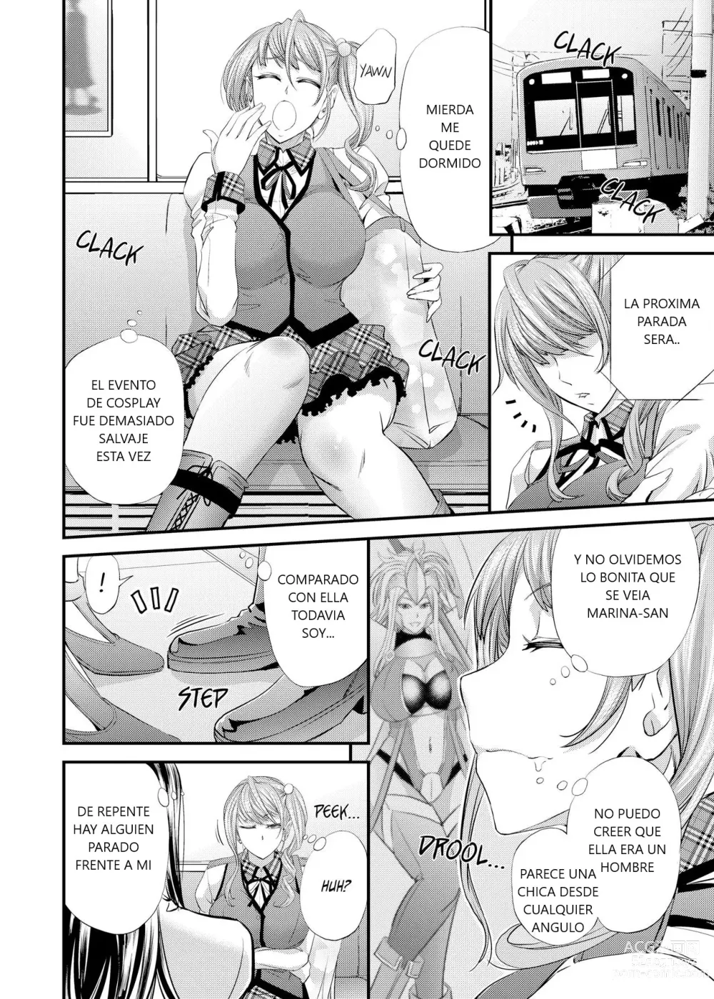 Page 3 of doujinshi Akogare Shemale Layer to HameCos Rinkan (decensored)