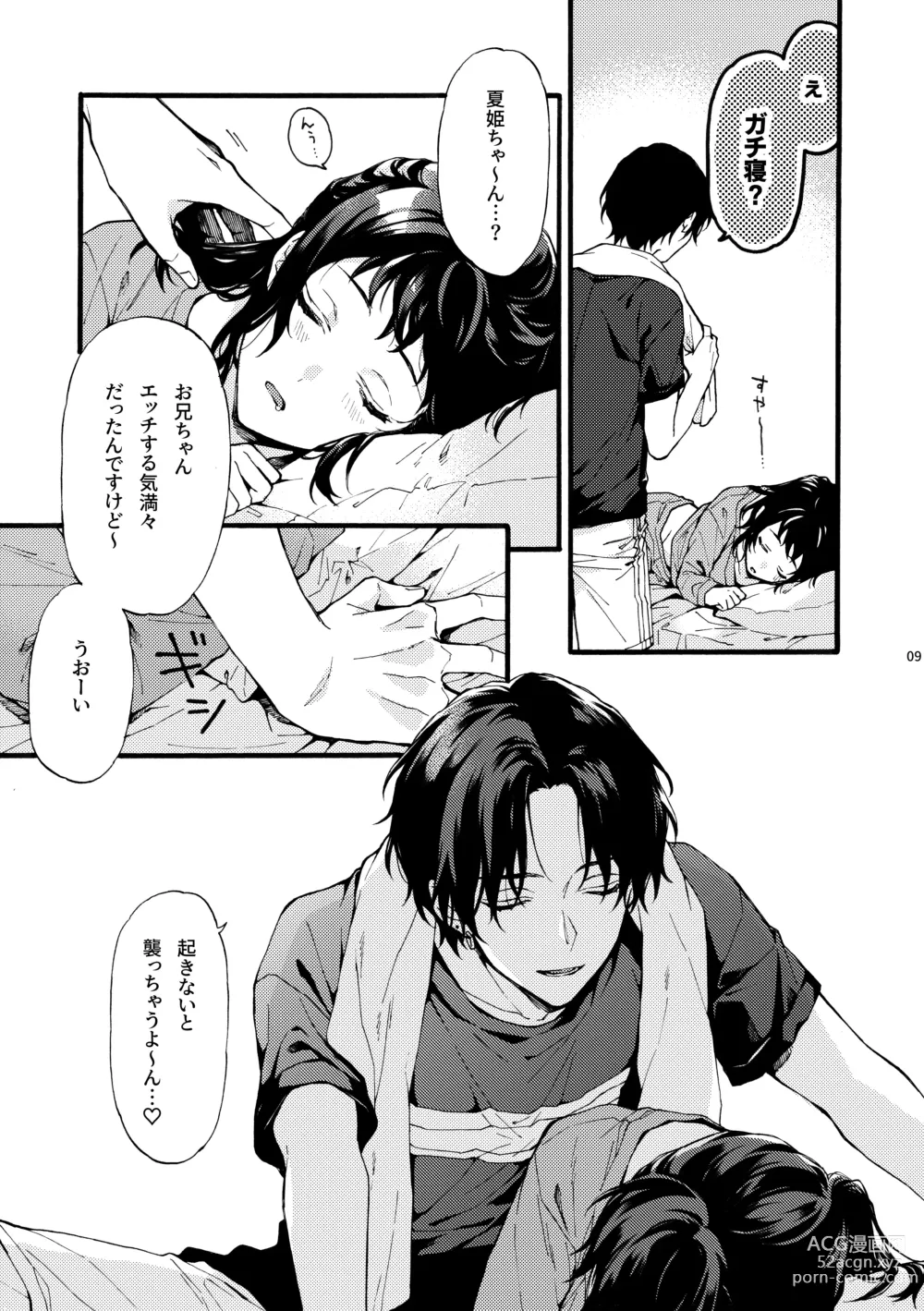 Page 9 of doujinshi Kono Hito Kareshi ja Arimasen!! (2) ~Shinomura Kyoudai no Jijou side Fuyuto~