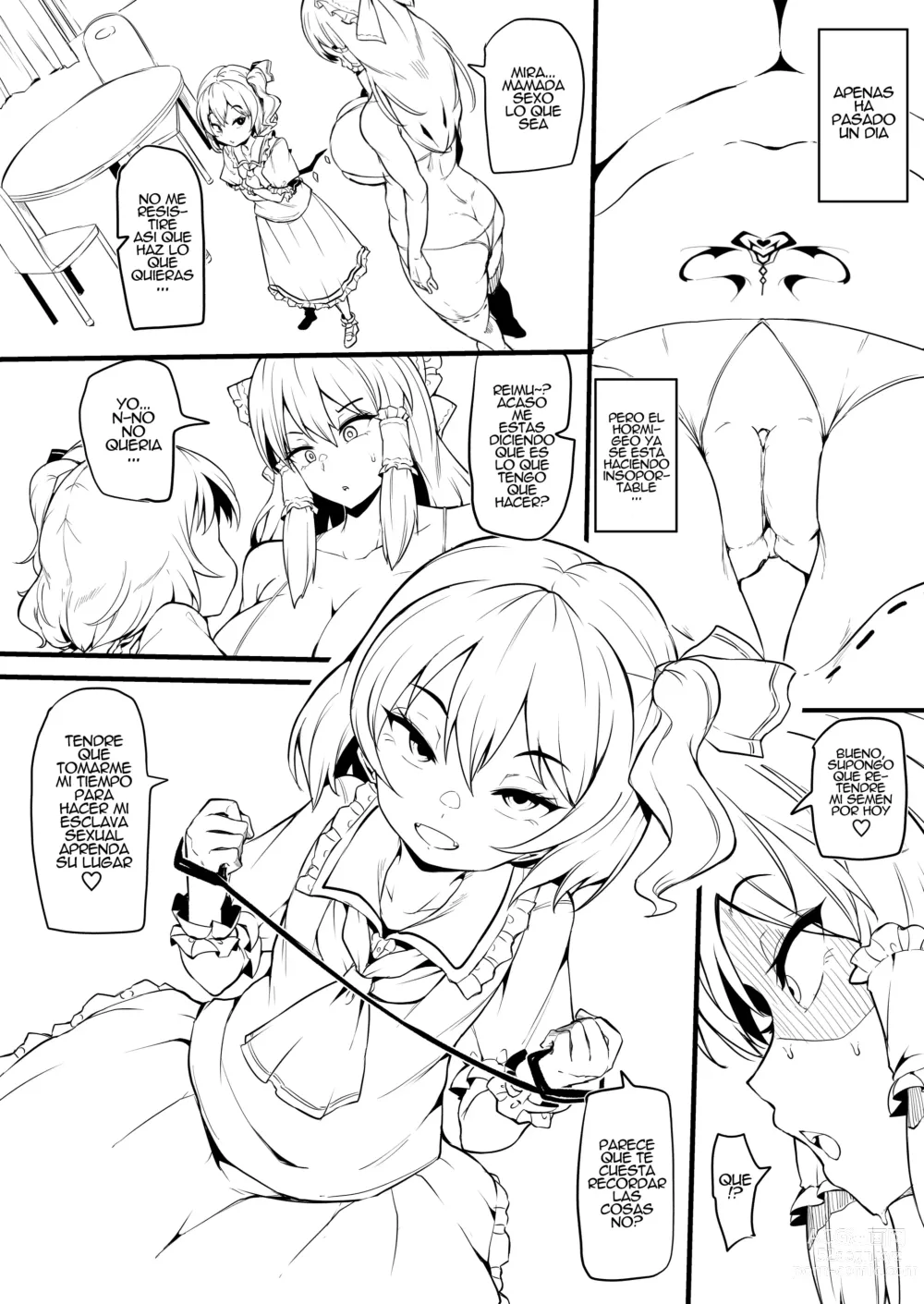 Page 29 of doujinshi Futanari Furan-chan ga Reimu o Chokyo Suru Manga